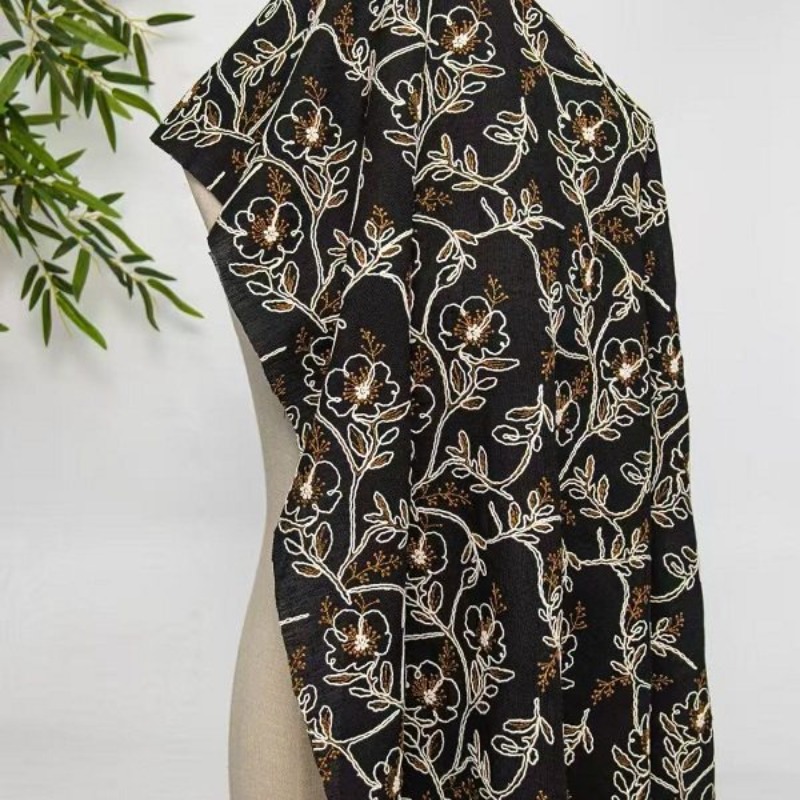 Tela de encaje de tul bordado, - Sewing reseña y precio