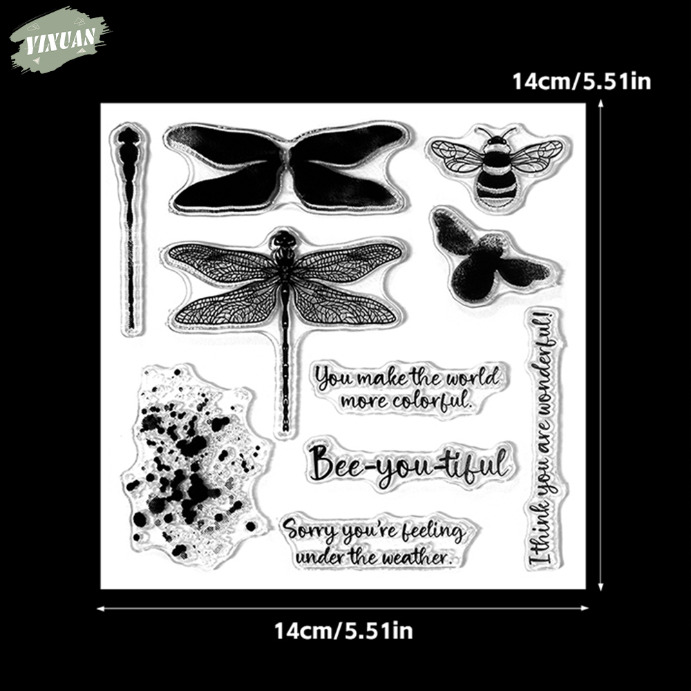 Troqueles de corte de libélula - Clear Silicone Stamps For Card Making reseña y precio