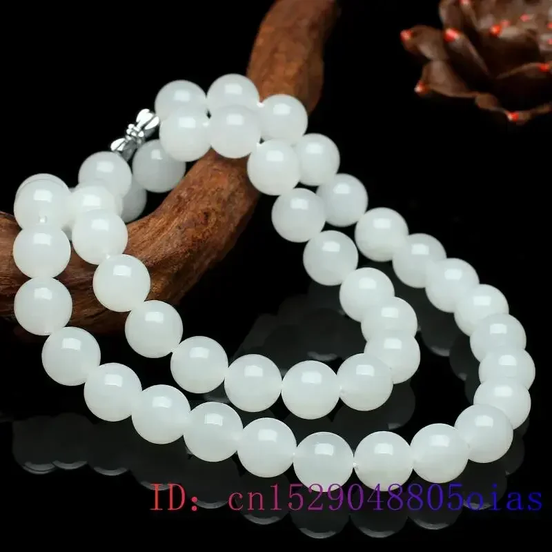 Collar de cuentas de Jade blan - Beading reseña y precio