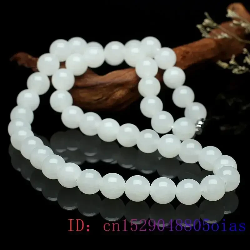 Collar de cuentas de Jade blan - Beading reseña y precio