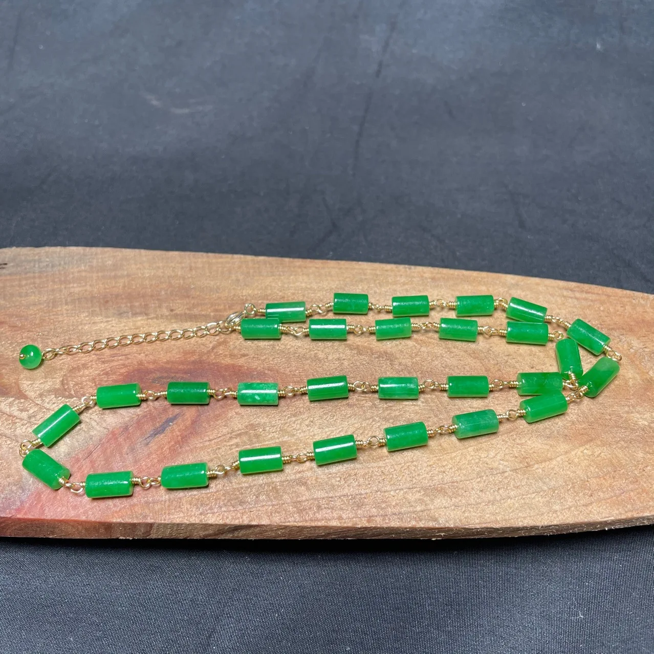 Collar de cuentas de Jade VERD - Beading reseña y precio