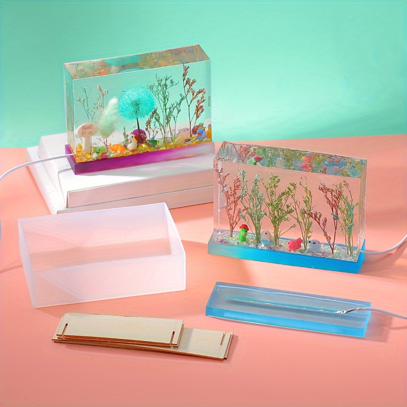 Juego de 6 moldes rectangulare - Silicone Epoxy Resin Molds Set reseña y precio