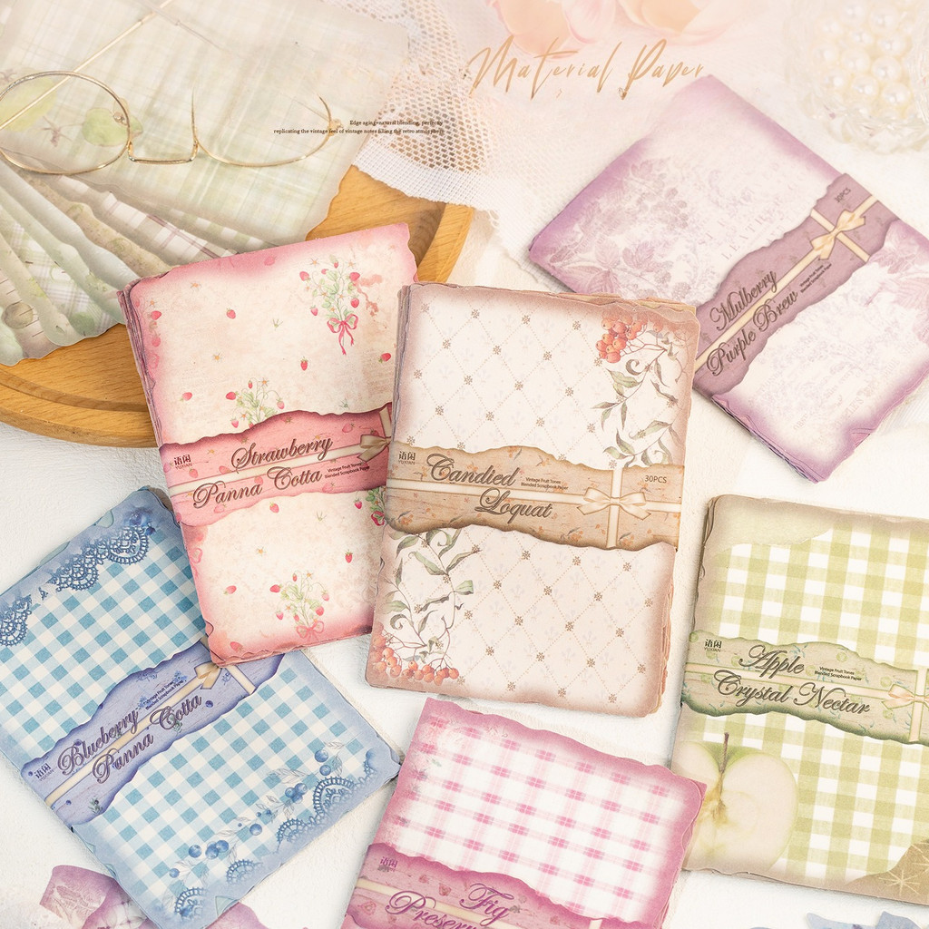 30 Hojas de Papel Vintage para - Vintage Junk Journal Scrapbooking Paper reseña y precio
