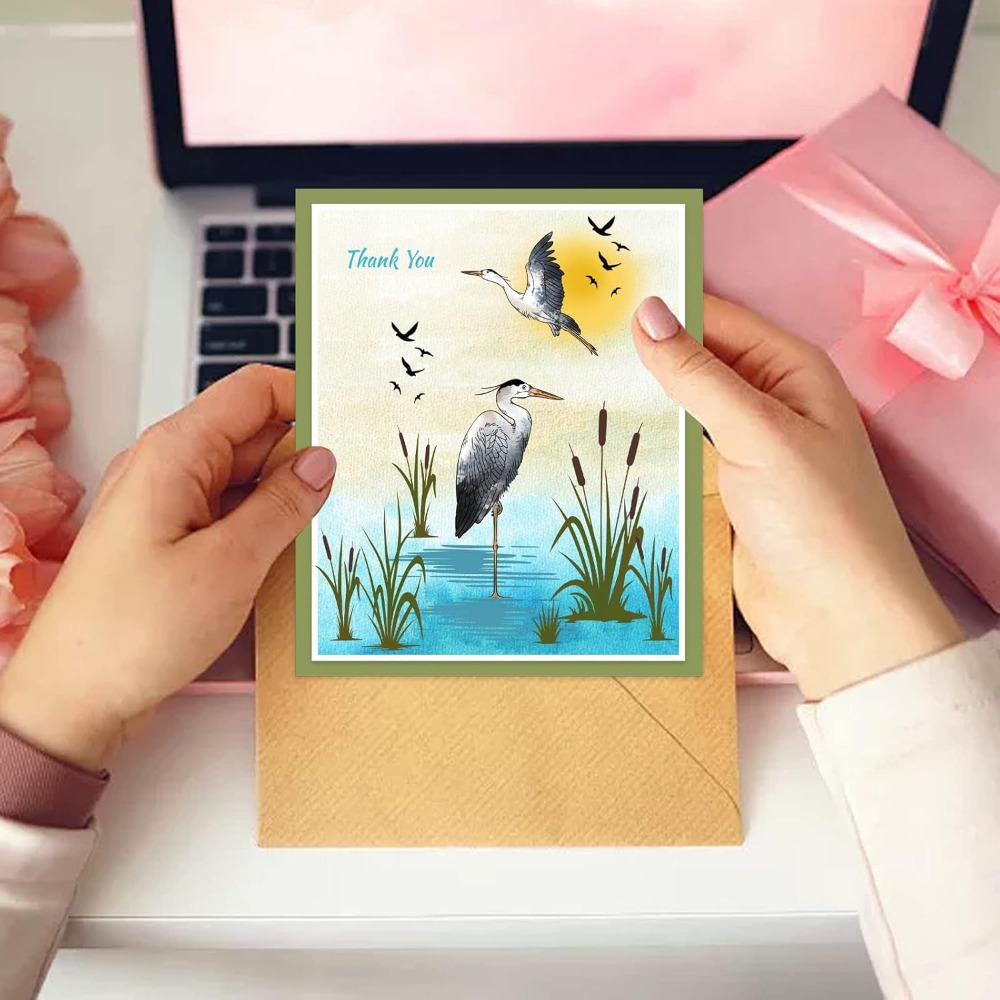 Sellos transparentes de Heron, - Clear Silicone Stamps For Card Making reseña y precio