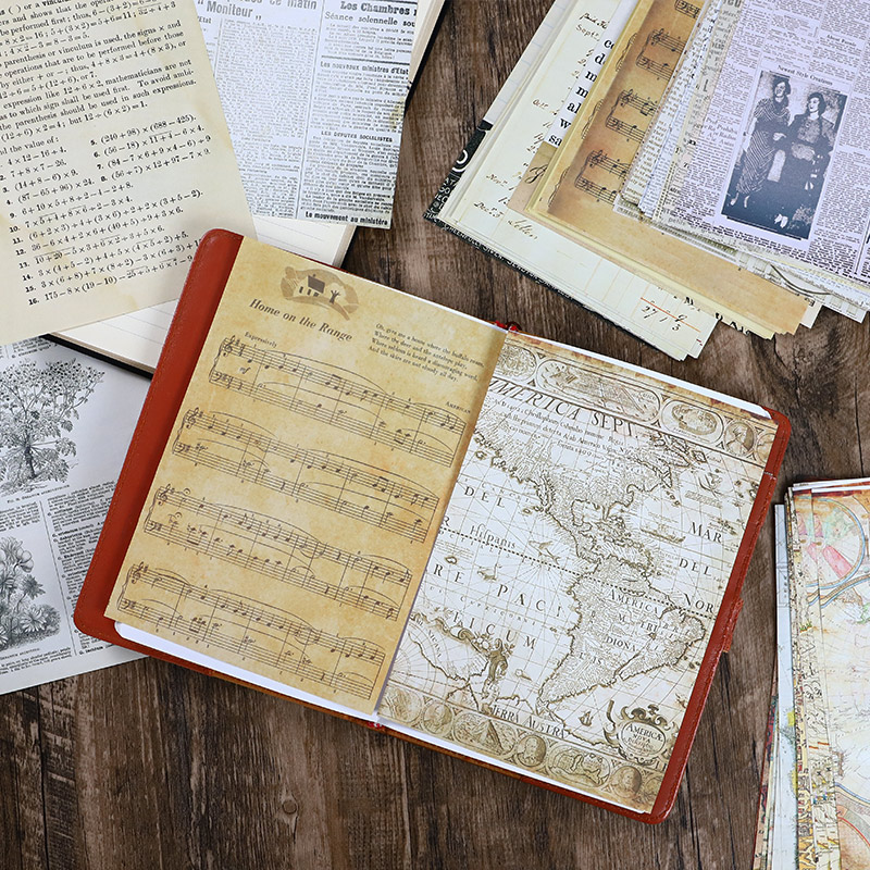 30 Uds. Mapa antiguo letras de - Vintage Junk Journal Scrapbooking Paper reseña y precio