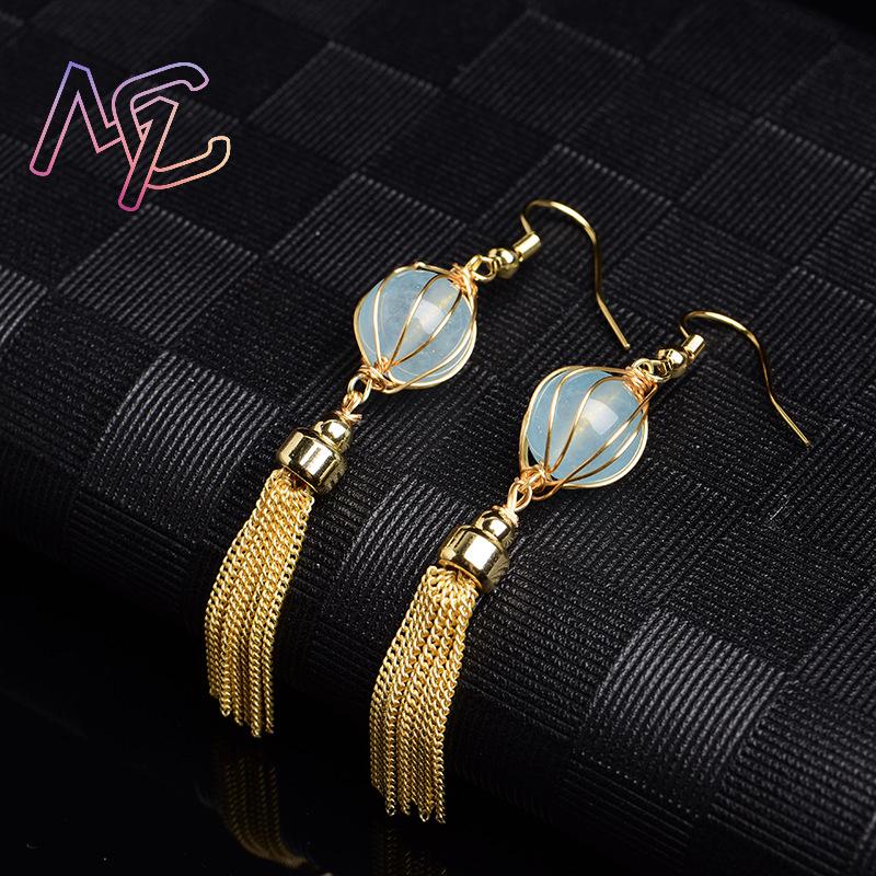 Pendientes de cuentas de Jade  - Beading reseña y precio