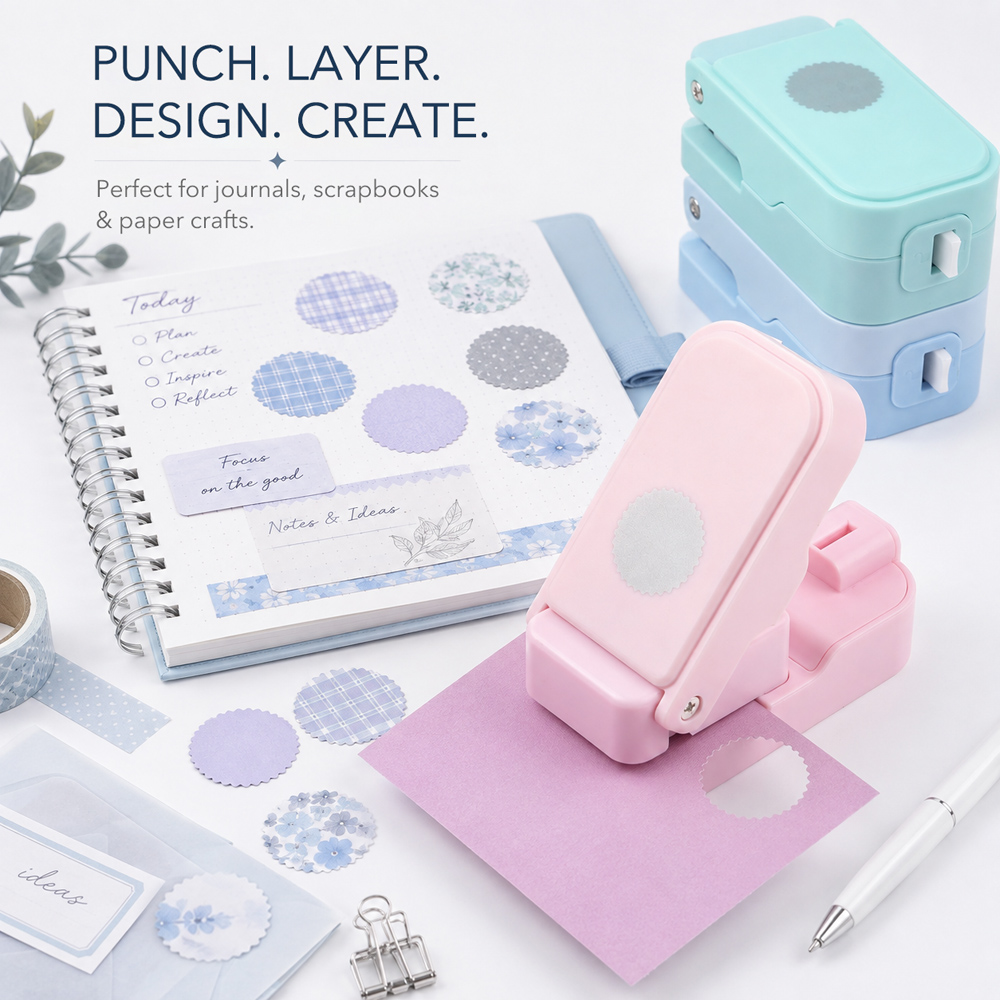 Perforadora de círculos con di - Scrapbooking reseña y precio