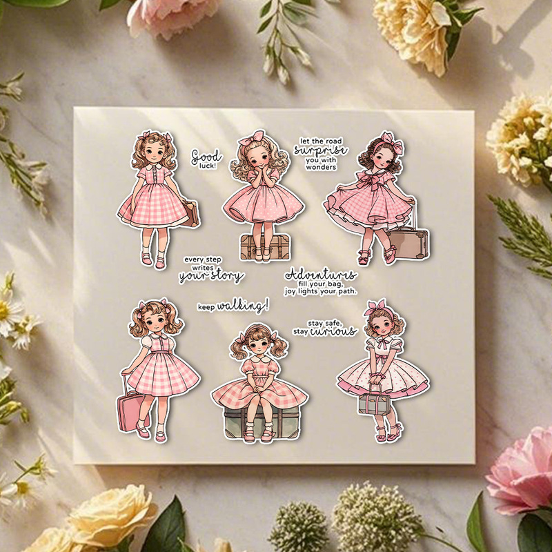 Suncraft Lovely Traveling Litt - Clear Silicone Stamps For Card Making reseña y precio