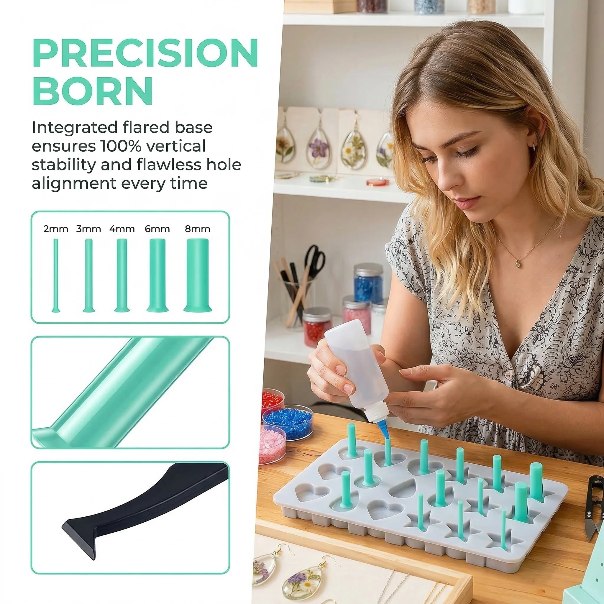 Kit de 35 piezas de perforador - Silicone Epoxy Resin Molds Set reseña y precio