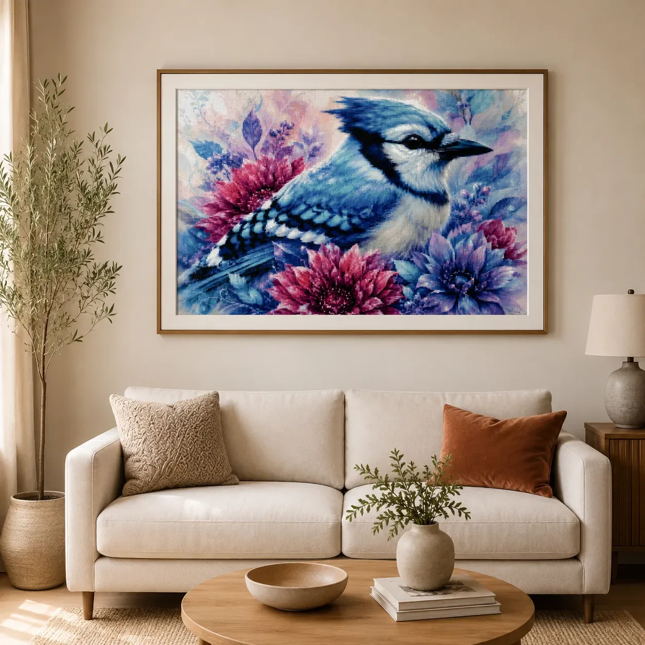 [ZZ8680-Gavián Azul] |   Kit d - Cross Stitch Stamped Kits Beginners reseña y precio