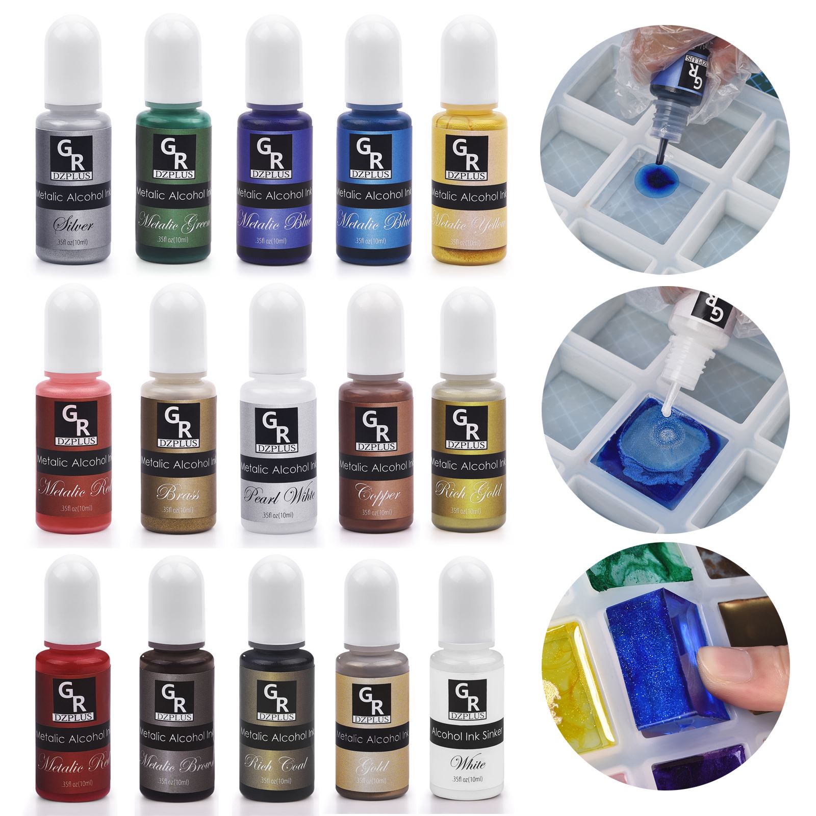 1 Juego de Kit de pigmento de  - Silicone Epoxy Resin Molds Set reseña y precio