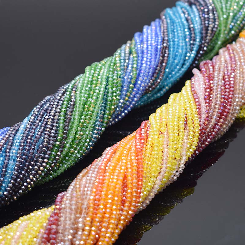 Cuentas de cristal facetadas r - Glass Seed Beads 2Mm Jewelry Making reseña y precio